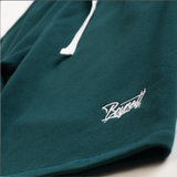 A.H.B. CYPRESS GREEN "BOYCOTT TAG" EMBROIEDED SHORTS COD : 070-345-005