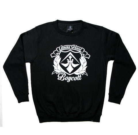 A.H.B. (10 YEARS ANNIVERSARY) BLACK "EBLEM" CREWNECK COD:002-460-003