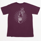 A.H.B. BURGUNDY "MOLOTOV" T-SHIRT COD:003-416-024