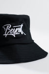 A.H.B. BLACK "BOYCOTT TAG" BUCKET HAT COD:023-435-003