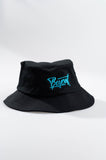 A.H.B. BLACK "BLUE BOYCOTT TAG" BUCKET HAT COD:023-434-003