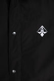 A.H.B. BLACK EMBROIEDED "LOGO BOYCOTT" COACH JACKET  COD:061-439-003