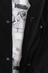 A.H.B. BLACK EMBROIEDED "LOGO BOYCOTT" COACH JACKET  COD:061-439-003