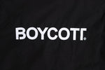 A.H.B. BLACK EMBROIEDED "LOGO BOYCOTT" COACH JACKET  COD:061-439-003