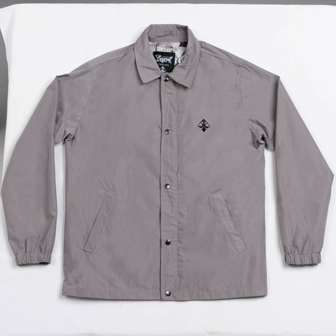 A.H.B. GREY EMBROIEDED "LOGO BOYCOTT" COACH JACKET  COD:061-439-002
