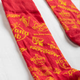 A.H.B. X HAVANA CLUB BLACK "PATTERN LOGO" SOCKS   COD : 090-355-007