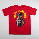 A.H.B. X HAVANA CLUB RED "MALL THE ROTT JOIN THE ATHENS HOOD CLUB" T-SHIRT   COD : 003-351-007