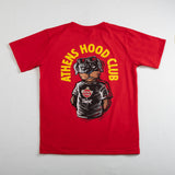A.H.B. X HAVANA CLUB RED "MALL THE ROTT JOIN THE ATHENS HOOD CLUB" T-SHIRT   COD : 003-351-007