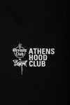 A.H.B. X HAVANA CLUB BLACK "ATHENS HOOD CLUB" T-SHIRT  COD : 003-350-003