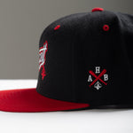 A.H.B. BLK/RED "TEAM ROTTS" SNAPBACK COD : 020-327-011