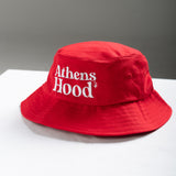 A.H.B. RED "ATHENS HOOD" EMBROIEDED BUCKET HAT COD : 023-329-007