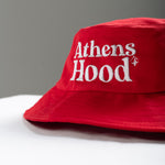 A.H.B. RED "ATHENS HOOD" EMBROIEDED BUCKET HAT COD : 023-329-007