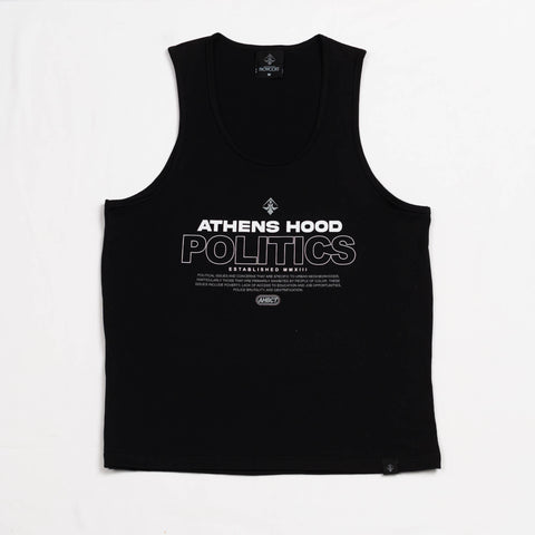 A.H.B. BLACK "POLITICS" TANK TOP COD:004-425-003