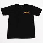 A.H.B. BLACK "HOOD POLITICS CALIGRAPHY" T-SHIRT COD:003-407-003