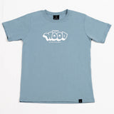 A.H.B. DUSTY BLUE "HOOD" T-SHIRT COD:003-414-035