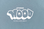A.H.B. DUSTY BLUE "HOOD" T-SHIRT COD:003-414-035