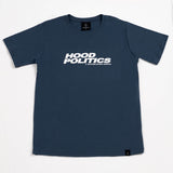 A.H.B. NAVY BLUE "HOOD POLITICS" T-SHIRT COD:003-409-006