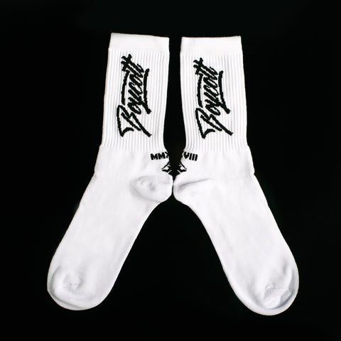 A.H.B. WHITE "BOYCOTT TAG" SOCKS  COD : 090-025-001
