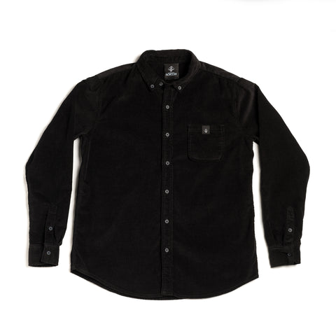 Α.Η.Β. BLACK CORDUROY SHIRT   COD : 040-018-003