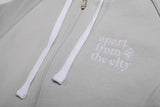 A.H.B. ICE GREY "APART FROM THE CITY" ZIP HOODIE COD:006-372-036