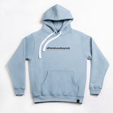 A.H.B. DUSTY BLUE "BOYCOTT" HOODIE COD:001-360-035