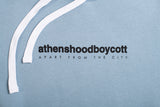 A.H.B. DUSTY BLUE "BOYCOTT" HOODIE COD:001-360-035