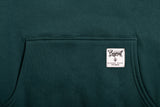 A.H.B. CYPRESS GREEN "BOYCOTT TAG IN THE HOOD" EMBROIEDED HOODIE COD:001-371-005