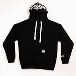 A.H.B. BLACK "BOYCOTT TAG IN THE HOOD" EMBROIDERED HOODIE COD:001-370-003