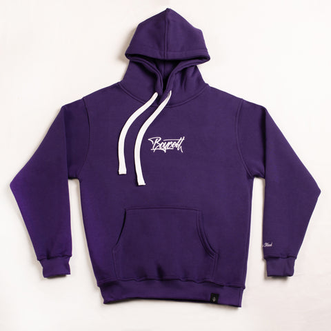 A.H.B. PURPLE "BOYCOTT TAG" EMBROIDERED HOODIE COD:001-369-025