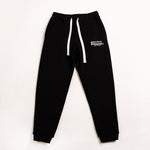 A.H.B. BLACK "AHB LETTERING" EMBROIEDERED PANTS COD:080-390-003