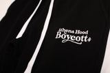 A.H.B. BLACK "AHB LETTERING" EMBROIEDERED PANTS COD:080-390-003