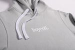 A.H.B. ICE GREY "BOYCOTT"HOODIE COD:001-389-036