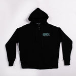 A.H.B. BLACK "AHBCT BOMBING" ZIP HOODIE COD:006-364-003