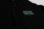 A.H.B. BLACK "AHBCT BOMBING" ZIP HOODIE COD:006-364-003