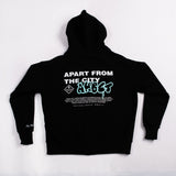 A.H.B. BLACK "AHBCT BOMBING" ZIP HOODIE COD:006-364-003