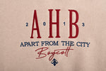 A.H.B. BEIGE "AHB APART FROM THE CITY" EMBROIDERED CREWNECK COD:002-385-037