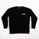 A.H.B. BLACK "AHB LETTERING" EMBROIEDERED CREWNECK COD:002-390-003