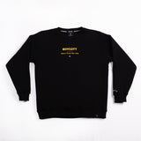 A.H.B. BLACK "ATHENA STAMP" CREWNECK COD:002-377-003
