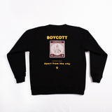 A.H.B. BLACK "ATHENA STAMP" CREWNECK COD:002-377-003