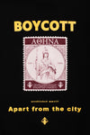 A.H.B. BLACK "ATHENA STAMP" CREWNECK COD:002-377-003