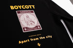 A.H.B. BLACK "ATHENA STAMP" CREWNECK COD:002-377-003