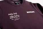 A.H.B. BURGUNDY "HIDDEN IDENTITIES" CREWNECK COD:002-382-024