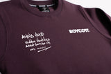 A.H.B. BURGUNDY "HIDDEN IDENTITIES" CREWNECK COD:002-382-024