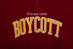 A.H.B. MAROON "BOYCOTT" EMBROIDERED FLEECE CREWNECK COD:008-374-004