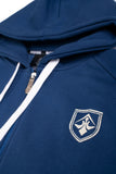 A.H.B. NAVY BLUE "ROYAL COLLEGE" ZIP HOODIE COD: 006-258-006