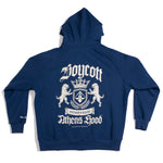 A.H.B. NAVY BLUE "ROYAL COLLEGE" ZIP HOODIE COD: 006-258-006