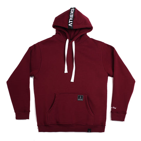 A.H.B. BORDEAUX " LOGO PATCH" HOODIE COD:001-265-004