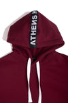A.H.B. BORDEAUX " LOGO PATCH" HOODIE COD:001-265-004