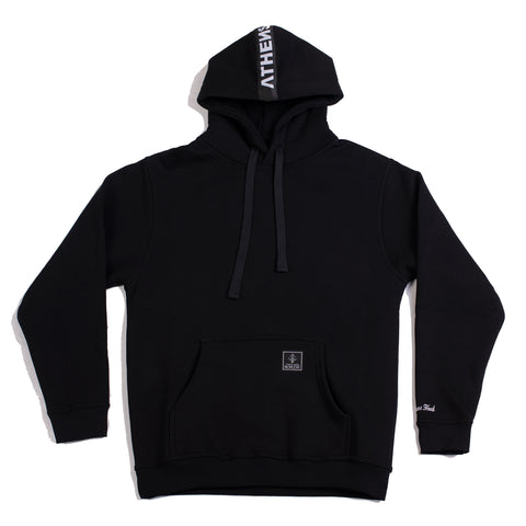 A.H.B. BLACK " LOGO PATCH" HOODIE COD:001-269-003