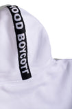 A.H.B. WHITE " LOGO PATCH" HOODIE COD:001-273-001